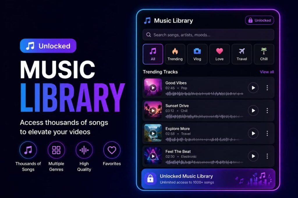 unlocked music library